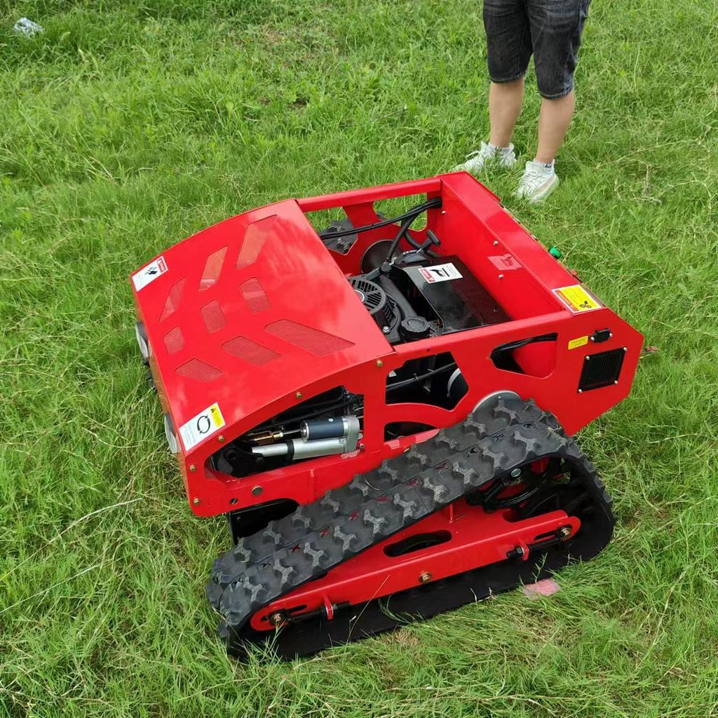 CE-Certified Remote Control Agricultural Crawler Lawn Mower & Weeder