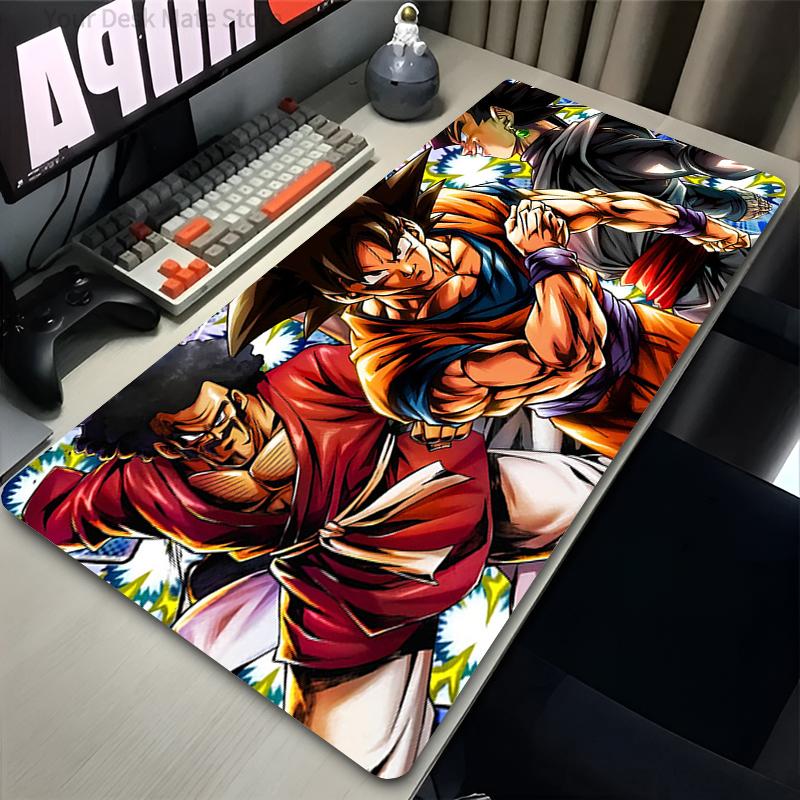 Large E-sports Mouse Pad DBZ Rug Smooth Flexible Rubber Gamer PC Computer Keyboard For CSGO Kawaii Dragon Ball Z Mosuepad