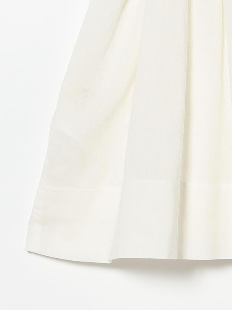 Beams Boy Women's Shirred Camisole S/S Shirt, IVORY FREE