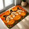 Cute Dachshund Dog Floor Mat Stripe Pattern Welcome Rug Sweater Puppy Area Rug Doormat Bedroom Cloakroom Balcony Floor Decor