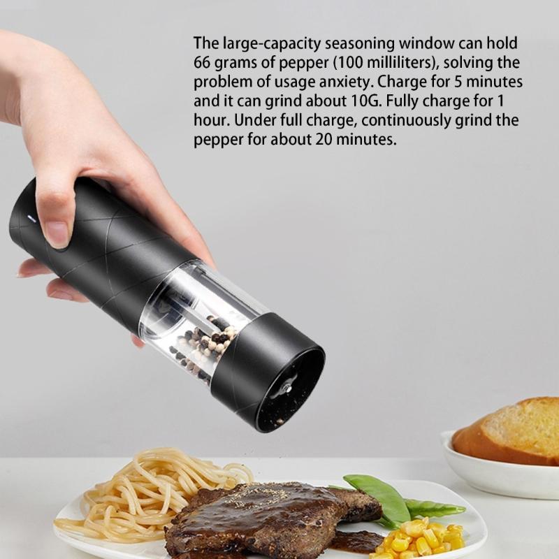 Rechargeable Cordless Grinding Machine For Coffee Bean Pepper Spices Mill Grinder with LED Light Home Kitchens Appliance