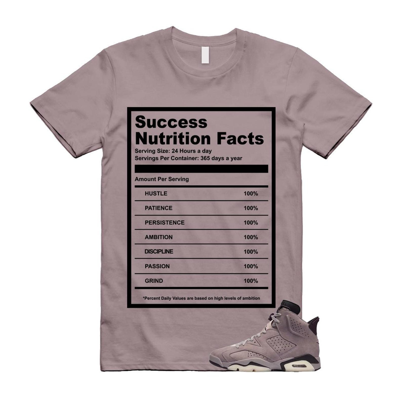 6 Smokey Mauve Black Diffused Taupe Cameo Rose T Shirt Match SUCCESS S