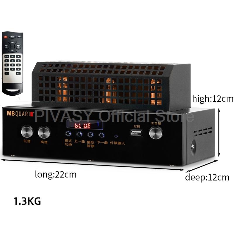 

80 Вт + 80 Вт Hifi ламповый усилитель Fever Power Amplifier Pre-stage Auido Speaker Усилитель для домашнего кинотеатра AUX Bluetooth IN USB Music чёрный