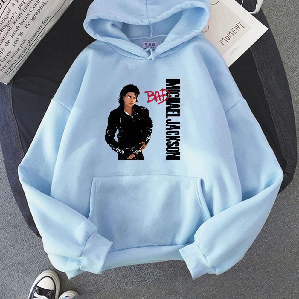 Michael Jackson Grafik-Hoodies Langärmlige Mode-Sweatshirts für Jungen/Mädchen Unisex Grafikdruck Moletom Neue Pullover