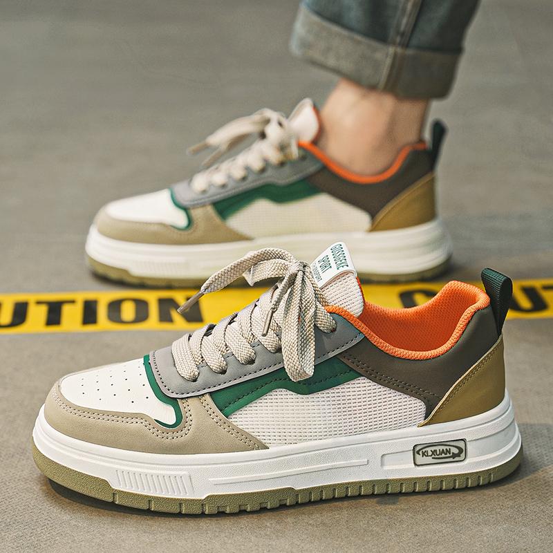 

Putian men s shoes summer breathable mesh trend versatile casual board shoes men s Korean version of heightening sports little white tide shoes 39