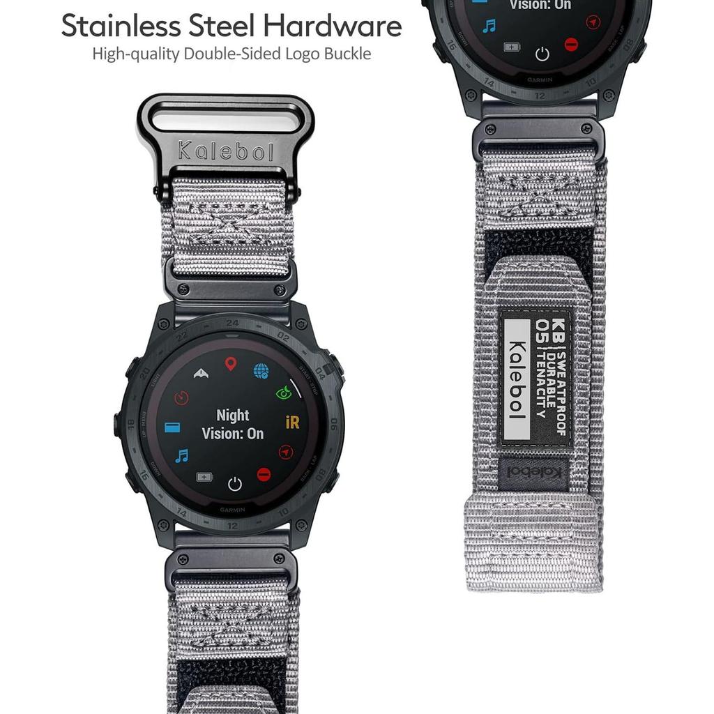 Compatible With Quickfit For Watch Band Nylon 22mm 26mm Sports Wrist Strap For Fenix 6 7 5/Forerunner/EPIX/Instinct /Tactix