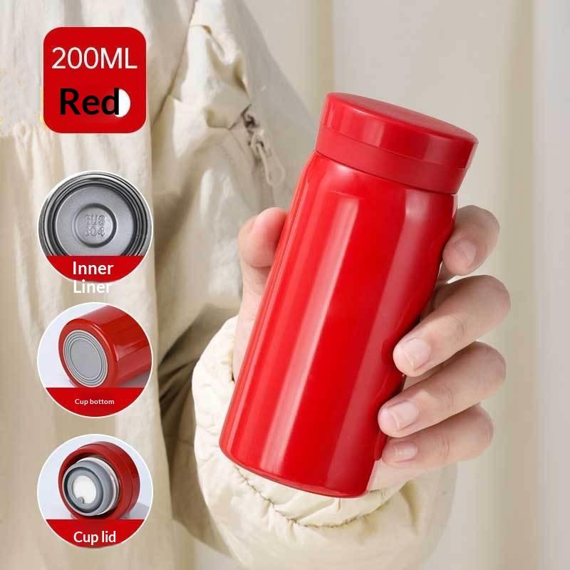 200Ml Mini Thermos Bottle Coffee Mug Stainless Steel Insulated Cup Portable Thermos Cup Travel Water Bottle Tea Cup