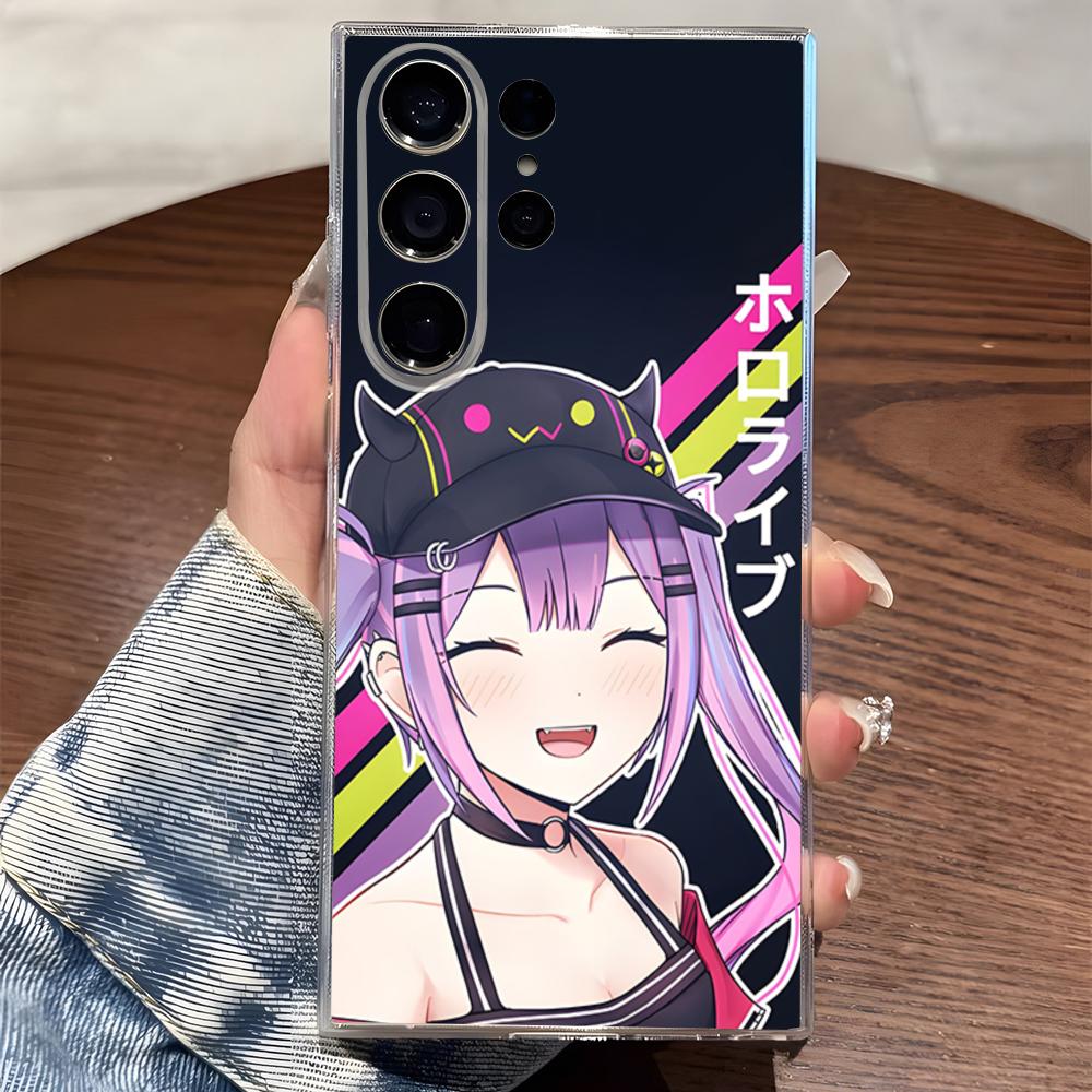 Japan Anime Phone Case For Samsung S25 S24 Ultra S23 Fe S22 S20 S21 Plus Plus 5G Fe Transparent Cover