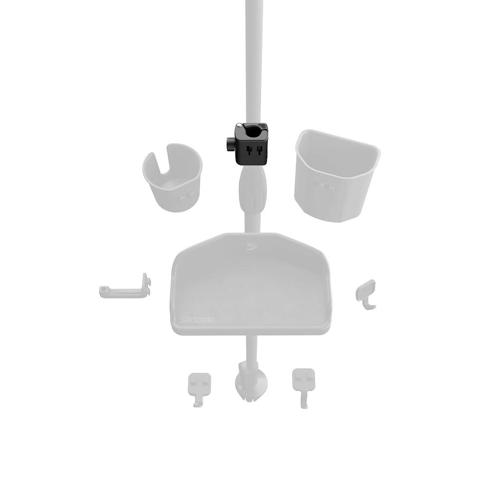 D'Addario Performance System Hub for mikrofonstativer, Mikrofinstativ-tilbehørssystem Universell hub PW-MSASH-01