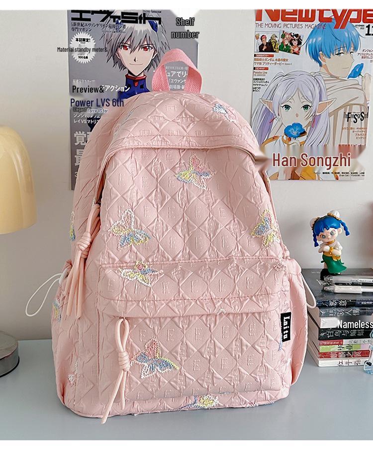 Japanese-Style Large Capacity Schoolbag for Girls - Versatile Backpack for College, High School, and Junior High Students