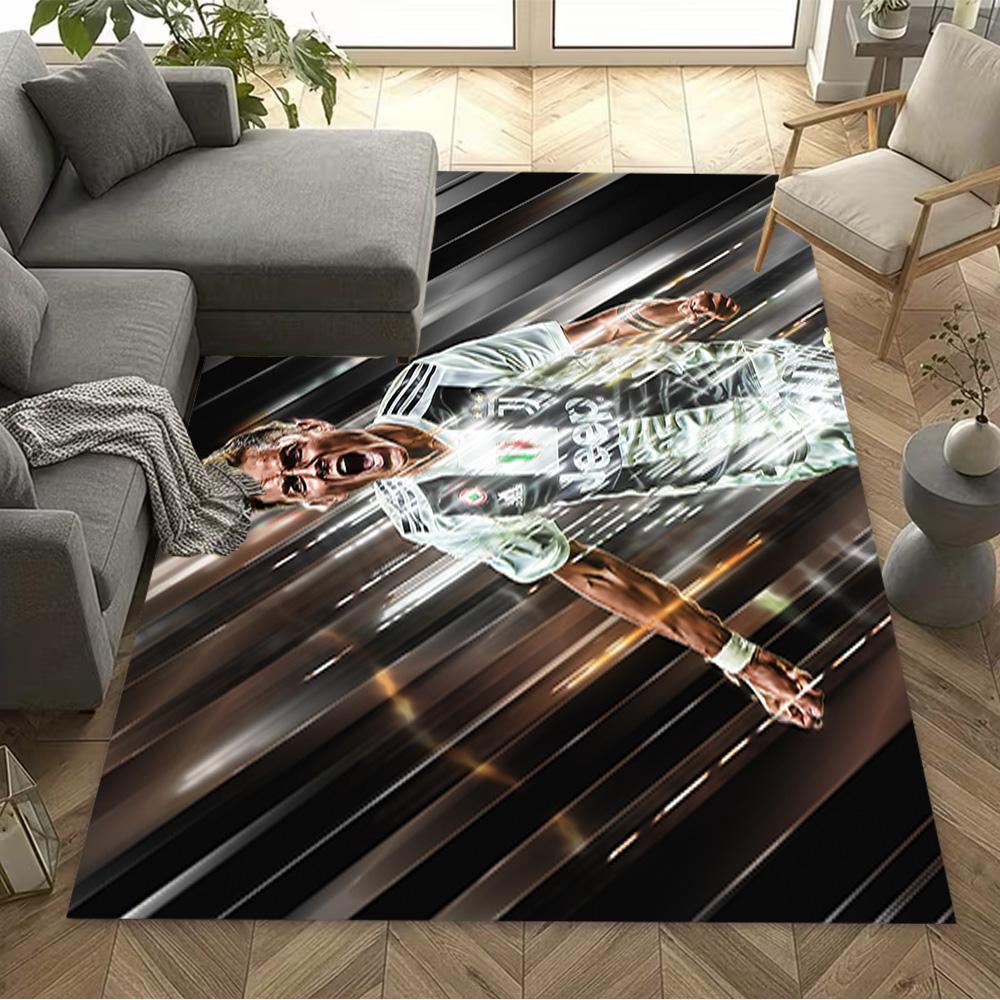 Brazilian Footballer Action Floor Rug Office Rug Suitable for Balcony Kitchen Living Rooms Entryway Anti-slip Rug Office home decor