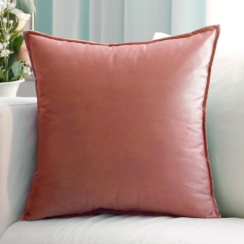 Velvet Cushion Cover Solid Color Square Pillow Covers for Home Living Room Sofa Decorative Headboard Pillowcase 50x50cm/60x60cm