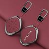 Zinc Alloy Genuine Leather Full Case Auto Key Fob Cover Fit For Jetour Dashing X-1 Plus Dtc Auto Smart Key Fob Protective Housing Auto Accessories
