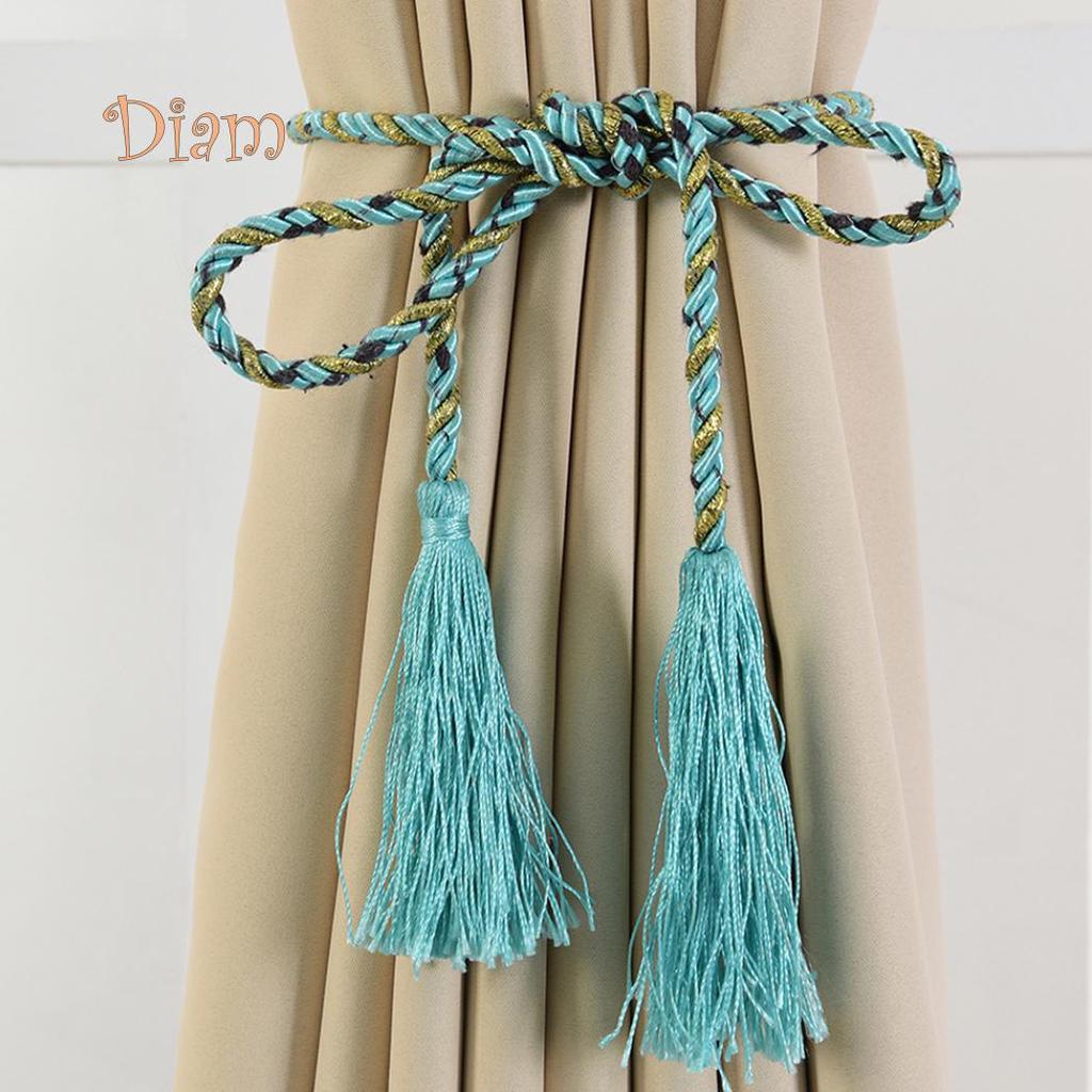 BH 2Pcs Tassel Blind Curtain Cord Rope Tieback Holdback Fastener Home Window Decor Accessories