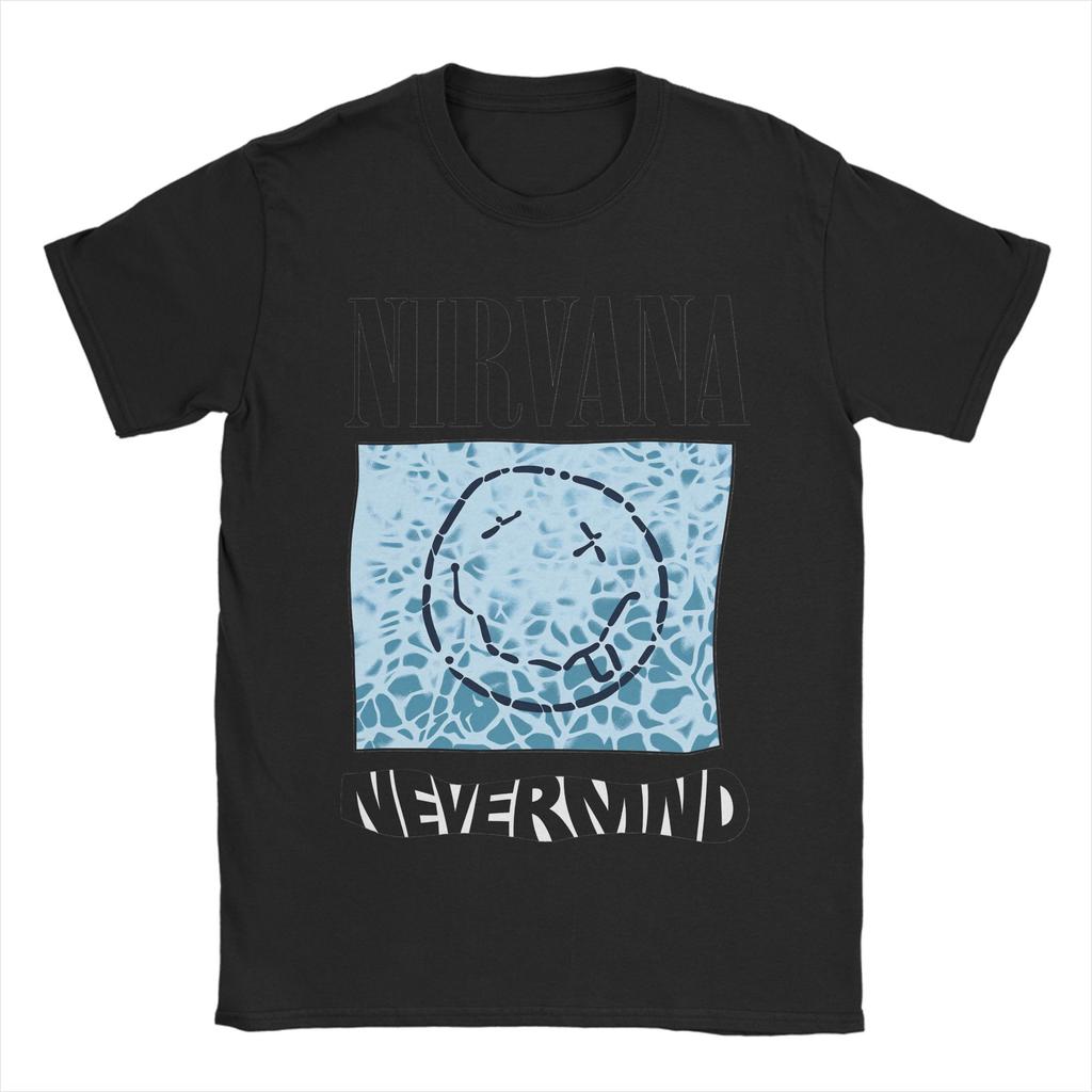 Popular Album Nevermind Pure Cotton T Shirt For Unisex Summer  Awesome TShirts O Neck Hip Hop Tee Shirt Oversized Print Tops