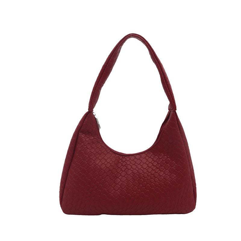Woven Versatile Diamond Pattern Womens Shoulder Bag Chic And Spacious Ideal For Everyday Use