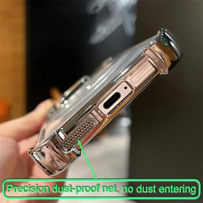 Circular Bracket Four Corner Anti-Shock Plating Case For Xiaomi Mi 14 Ultra 13 Pro 13t 12t 11 Poco C65 X3 X5 X6 F5 F6 M3 M6  Ne Back Cover Mi14 Mi13