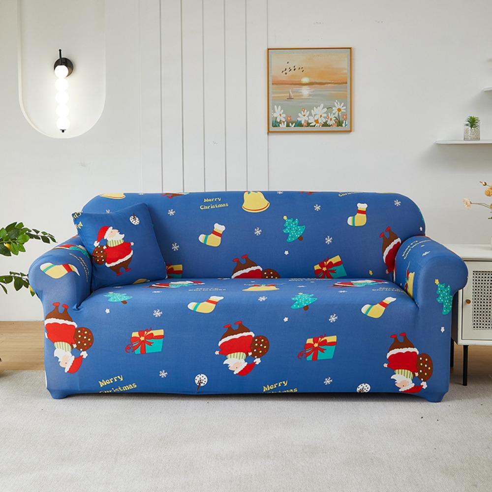 Stretchable Printed Sofa Covers Full Set Universal Slipcovers Soft Fabric Sofa Protector