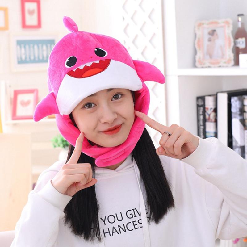 Mignon Bonnet Court en Peluche en Forme de Requin Accessoire Photo Chapeau de Costume