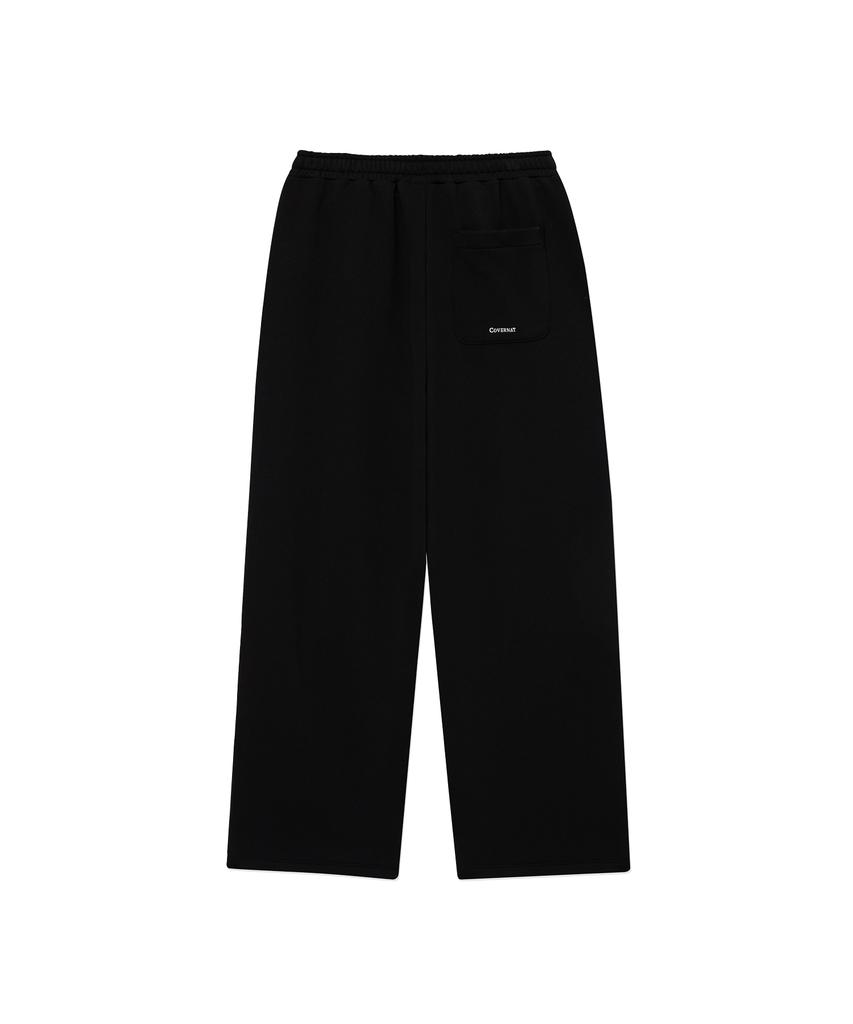 COVERNAT C Logo Wide Sweatpants Black