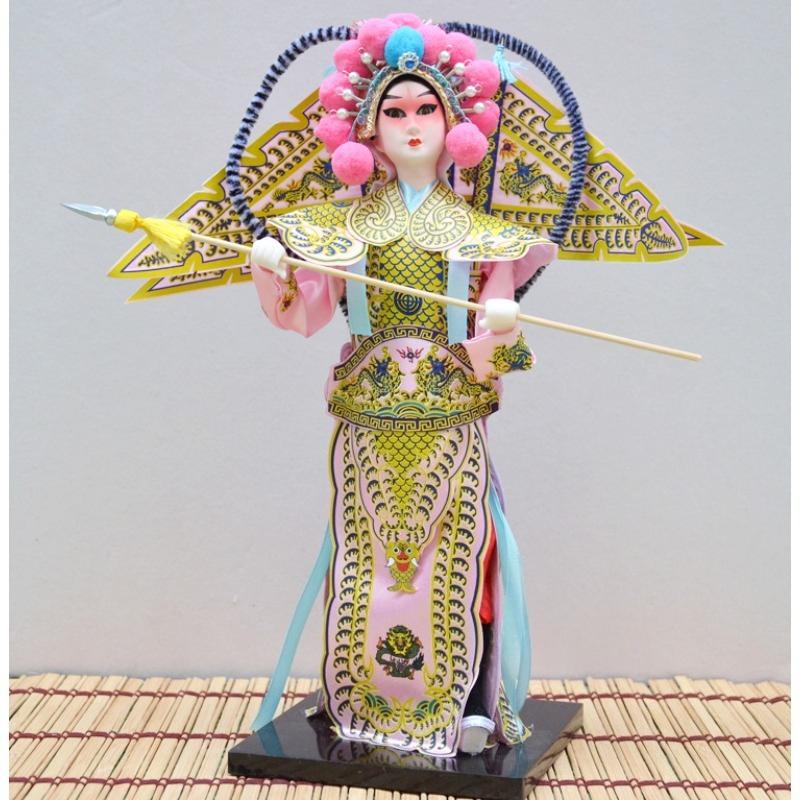 Chinese Traditional Peking Opera Mask Figurine Beijing Opera Character Doll Beautiful Handicrafts Home Decor Special Gifts