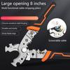 8-inch Large Opening Thickened Cable Electrician Crimping Multi-functional Wire Stripping Peeling Cutting Wire Pulling Pliers