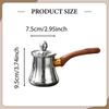 Coffee Pot Butter Melter Comfortable Grip Kitchen Essential for Gas Stoves with Handle Chocolate