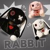 Bunny Plush Toy- Dark Resurrection Multi-color Design