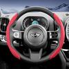 Suitable for Mini Sports Suede Steering Wheel Covers with Split Snap-On Design, Non-Slip and Durable, for Models Such as Cooper 3-Door, Countrakvnt44