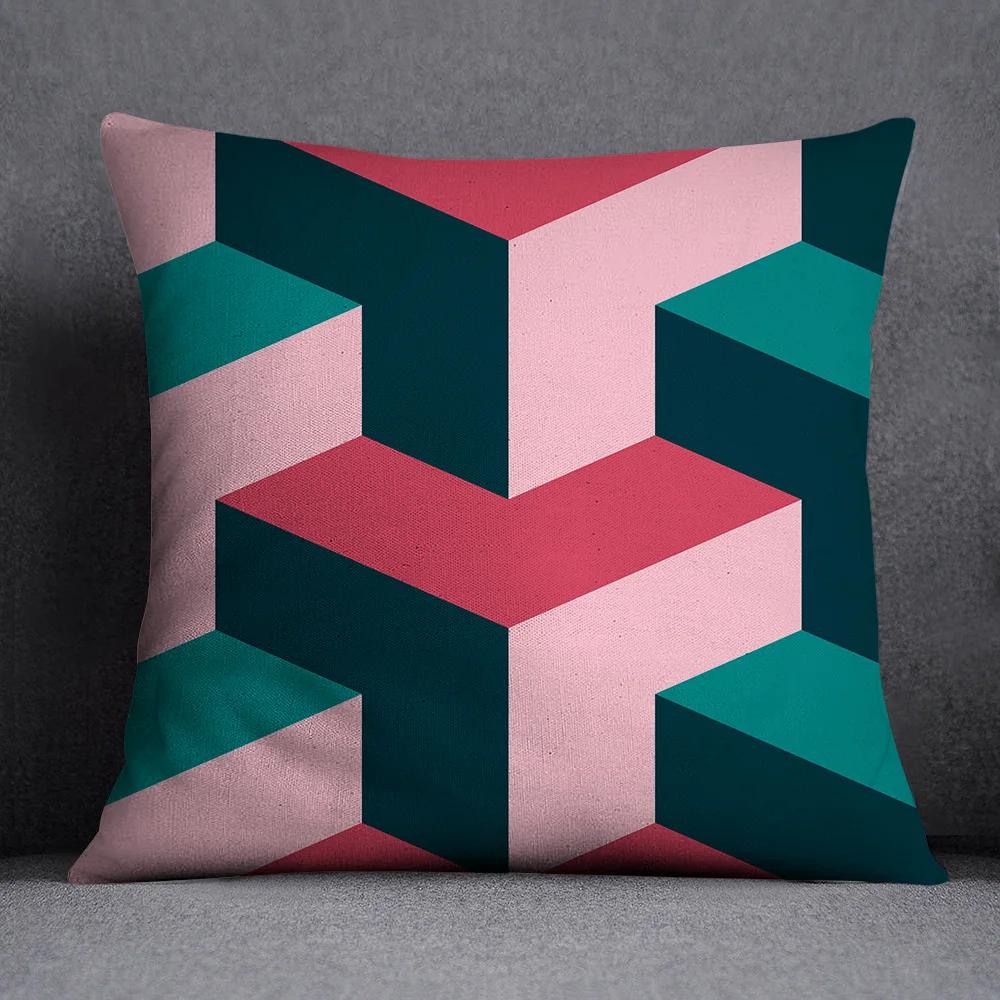 Wohnkultur Geometrische Design Kissenbezug Schlafzimmer Wohnzimmer Minimalistischen Büro Auto Innen