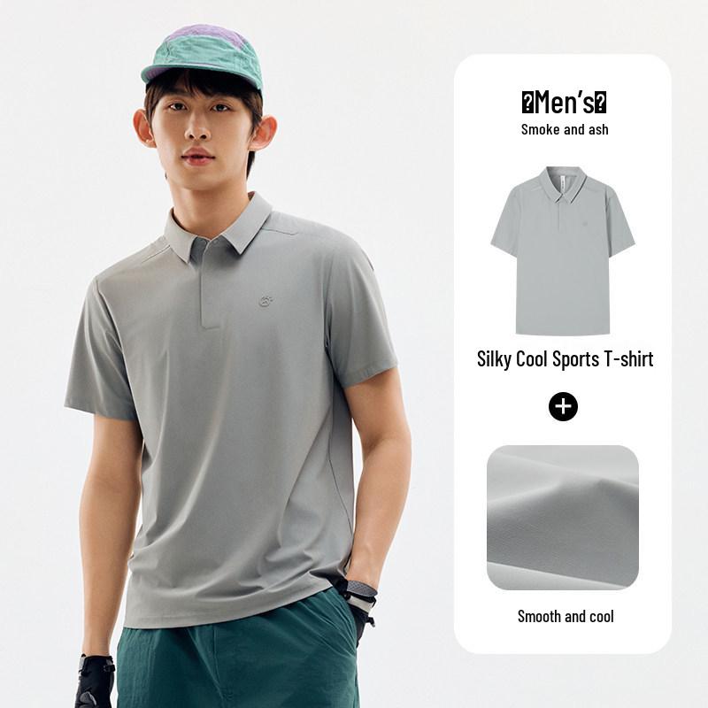Tantuo Men s Ice Cool Quick-Dry Polo Shirt - Short Sleeve, Breathable, Sun Protective, Casual Sportswear for Summer XL