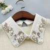 Women's Clothing, Versatile Fake Collars, Autumn and Winter Embroidered Fake Collars, Handmade Beads, Fake Collars, Manufacturer