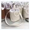 Luxury Women's Cowhide Basket Bucket Bag