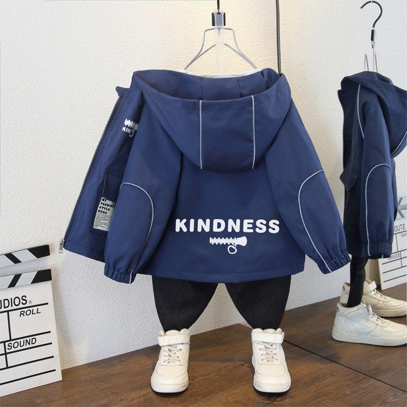 Весенняя куртка для мальчиков Весенне-осенняя куртка Худи для мальчиков 90