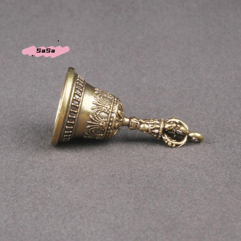 S-1Pc Bronze Bell Creative Gift Home Decoration Accessories Brass Handicraft Die-casting Drop Bell Key Car Button Wind Bell