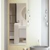 BHBL DIY PET Mirror Wall Sticker 40cm X 122cm Self-Adhesive Shatter- Flexible Decal for Living Room Bathroom