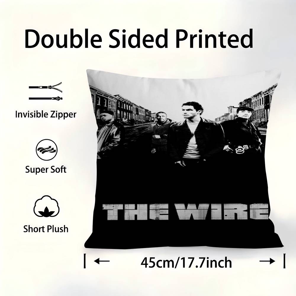 The Wire Movie Pillowcase Toon Gift Cushion Cover Bedroom Home Sofa Chair Seat Decor Pillow Case
