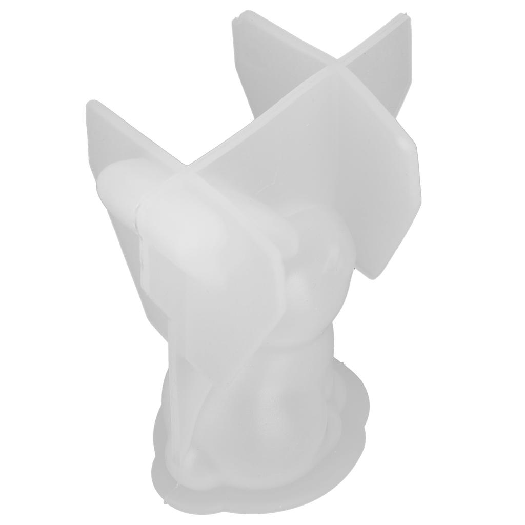 3D Long Ears Rabbits Shape Resin Casting Molds 3D Animal Silicone Mould for Decoration