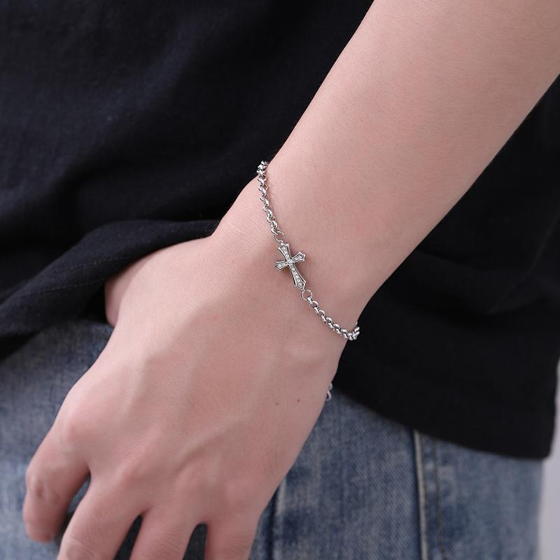 Personalized Retro Cross Couple Bracelet For Women Men Simple Adjustable Bracelets Couple Jewelry Gifts