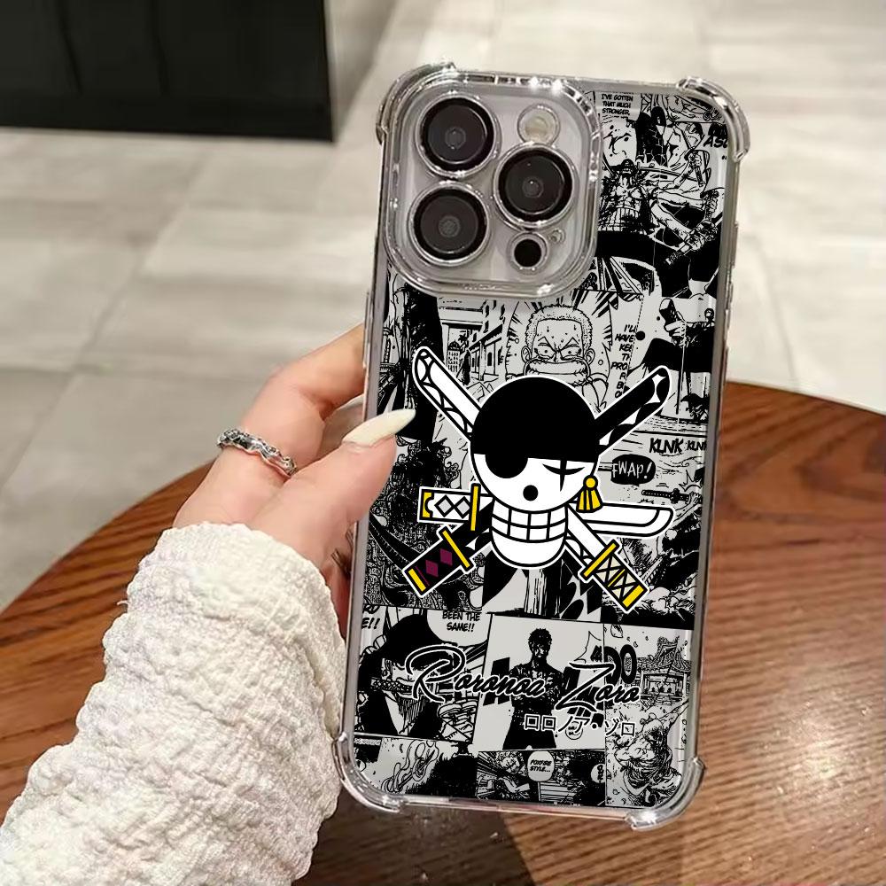 Anime Logo One Pieces Luffy Funda For iPhone 17 Pro 16 15 14 13 12 11 Pro Max Case 17 Plus 17E 16E 17Air Protection Phone Cover
