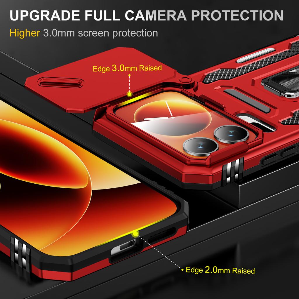 Applicable To Xiaomi 17Promax Mobile Phone Case Holder 14T Window Push Magnetic Ultra-thin Ring Mobile Phone Case