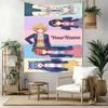 Quintessential Quintuplets Custom Your Name Wall Decor Tapestry Art For Pet Memorial Birthdaywedding Party Backdrop Family Gift