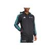 adidas Mercedes Amg Petronas Formula Team Dna Full Zip Hoodie Black/White Men Streetwear JV5437