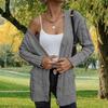 Women's Knit Cardigan Sweater Long Sleeve Button Front Open Front Casual Loose Fit Coat