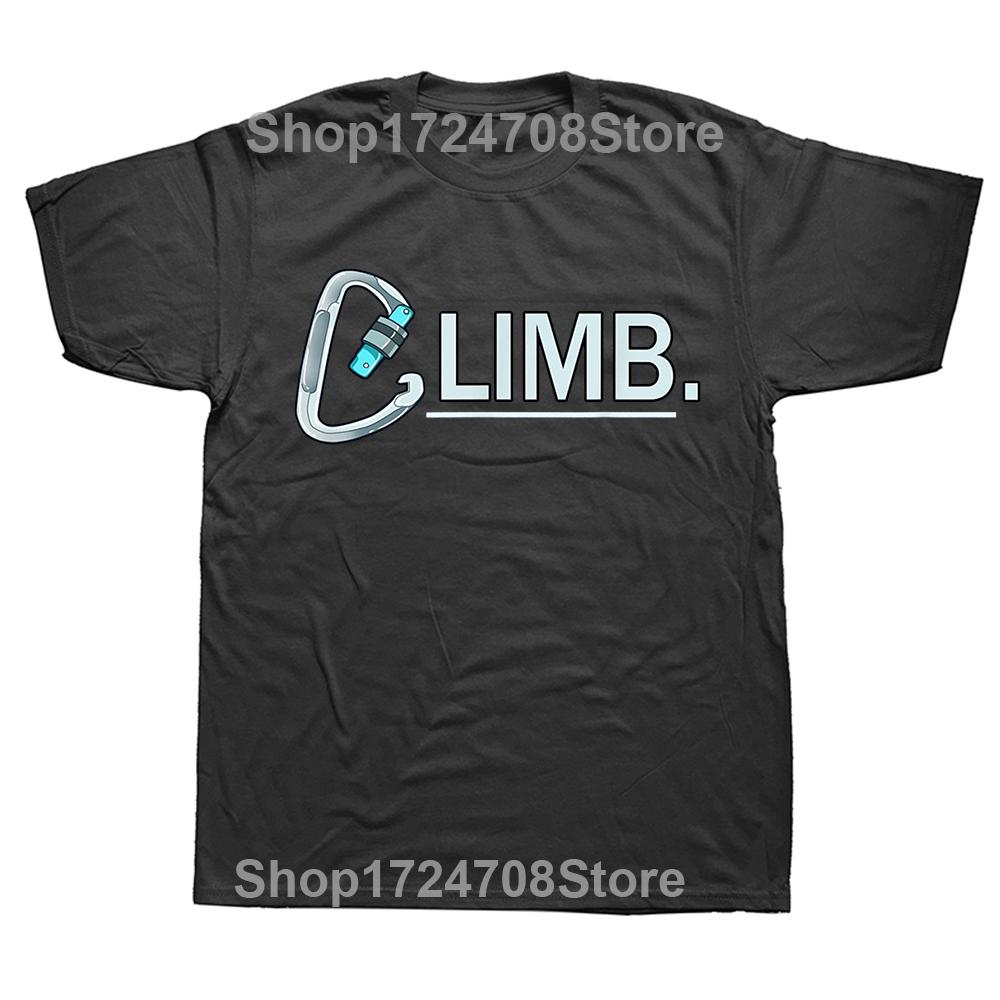 Lustiges Indoor-Wandkletterer-T-Shirt Grafik Baumwolle Streetwear Kurzarm Geburtstagsgeschenke Sommer-T-Shirt