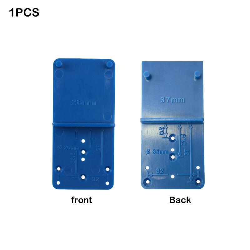 28/35-37Mm Hinge Hole Drilling Guide Plastic Woodworking Punch Opener Locator