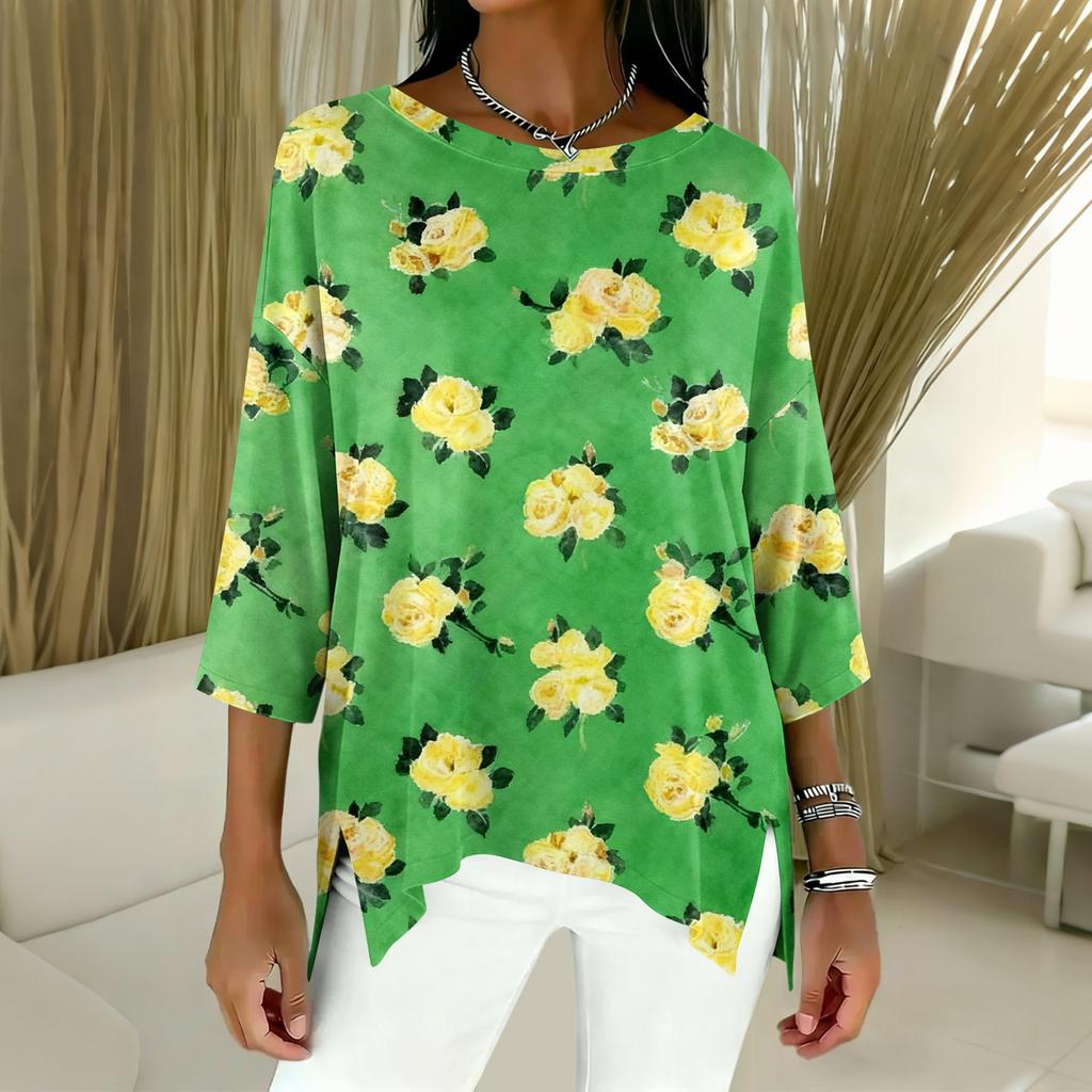 Women's 3/4 Sleeve Shirts Graphic Tees Shirts Casual Basic Tops Pullovers