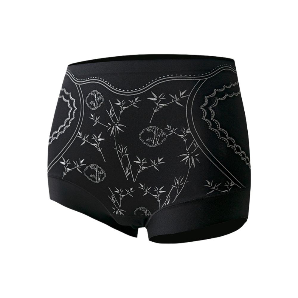 High Waist Thin Shapewear Panties Ice Silk Bamboo Flower Postpartum Body Shaper Tummy Control Underwear Waist Trainer
