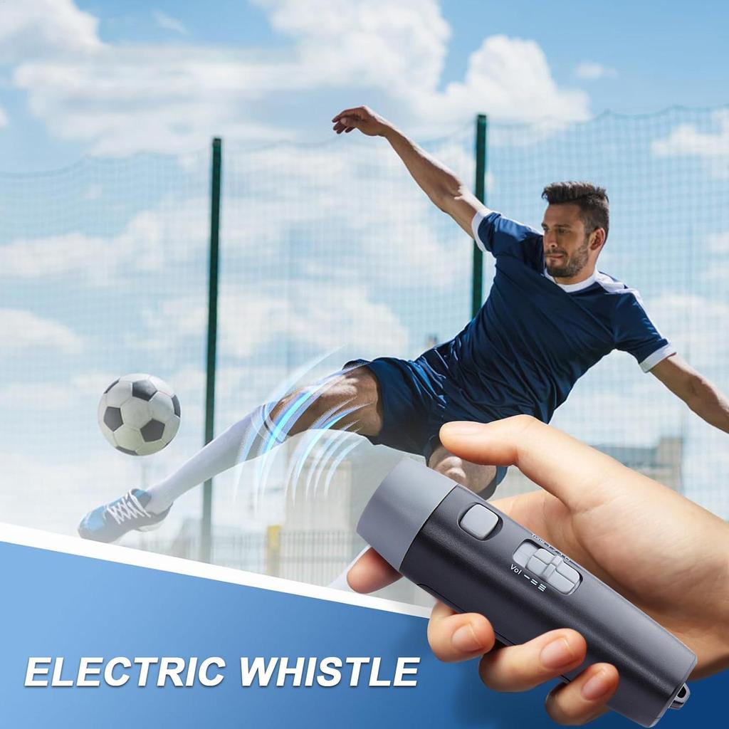 Electric Whistle 3 Sound Effects Adjustable Whistle Handheld Whistle with Cord for Football Basketball Volleyball Hockey