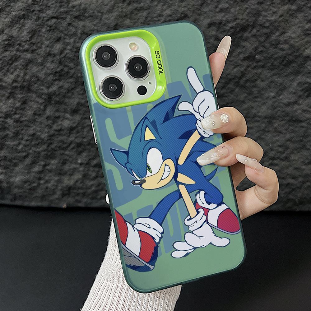 

Cartoon Hedgehog S-Sonics Phone Case for Samsung Galaxy A56 A55 A54 A53 A52 A26 A17 A16 A12 A07 A06 4G 5G Silver Hard Cover Galaxy A56